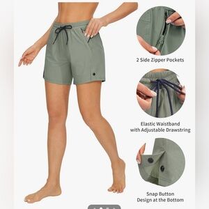AFITNE NWT Hiking Shorts Size S Women's 4" Quick Dry Lightweight UV Protection